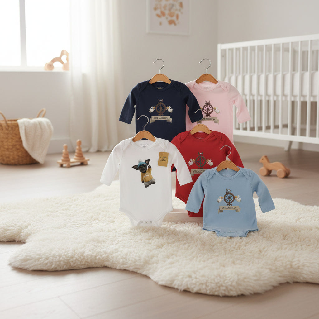 Chill' Puppy Long Sleeve Baby Bodysuit