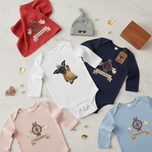 Chill' Puppy Long Sleeve Baby Bodysuit