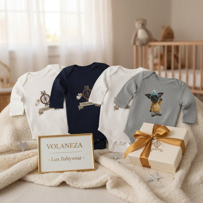 Chill' Puppy Long Sleeve Baby Bodysuit